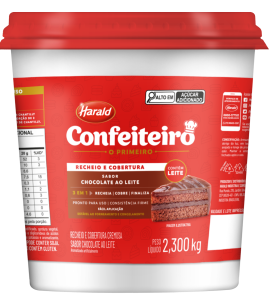 Recheio e Cobertura Confeiteiro Sabor Chocolate ao Leite