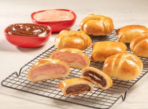 mini pão doce recheado