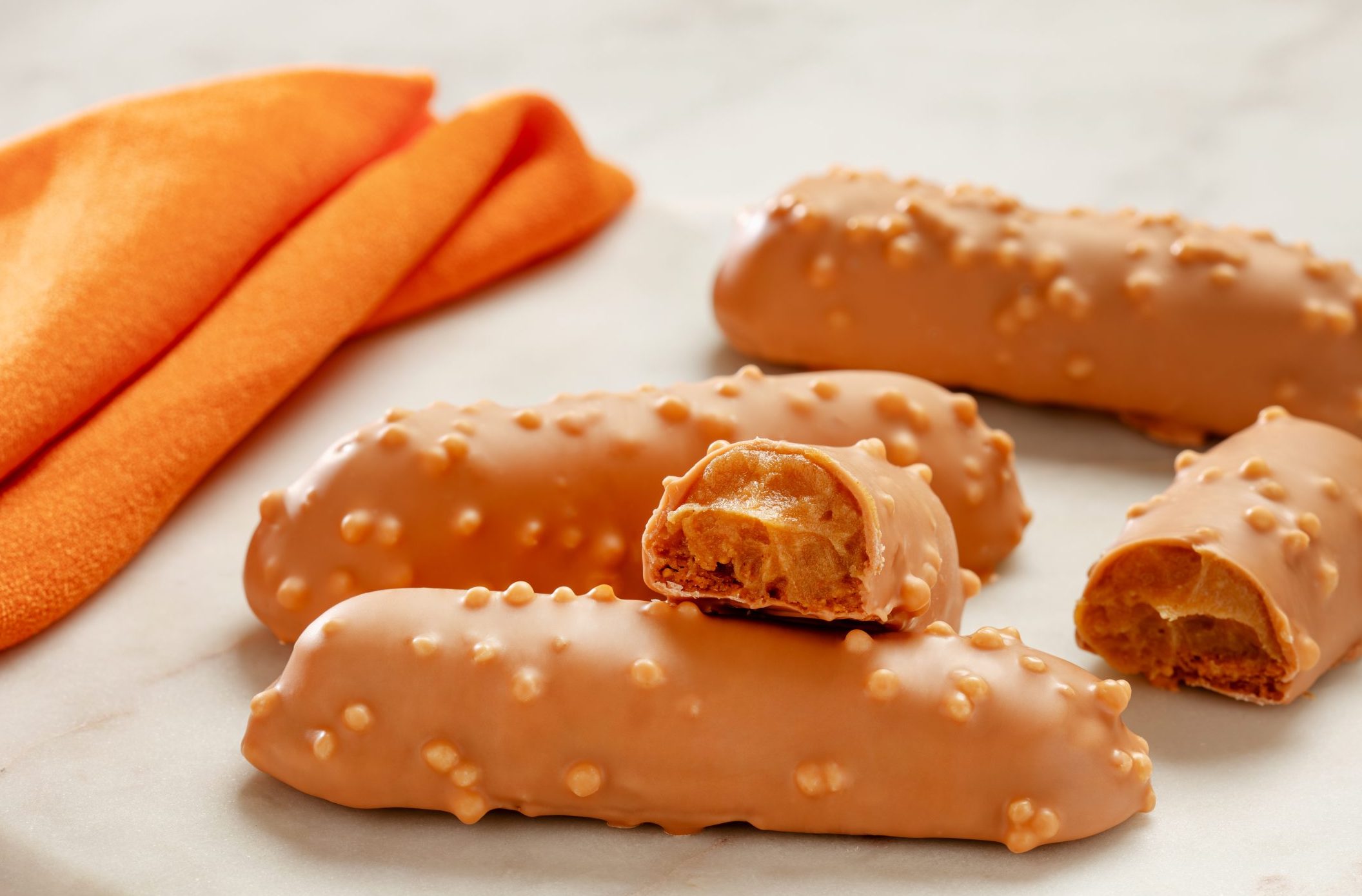 Barrinha de caramelo crocante