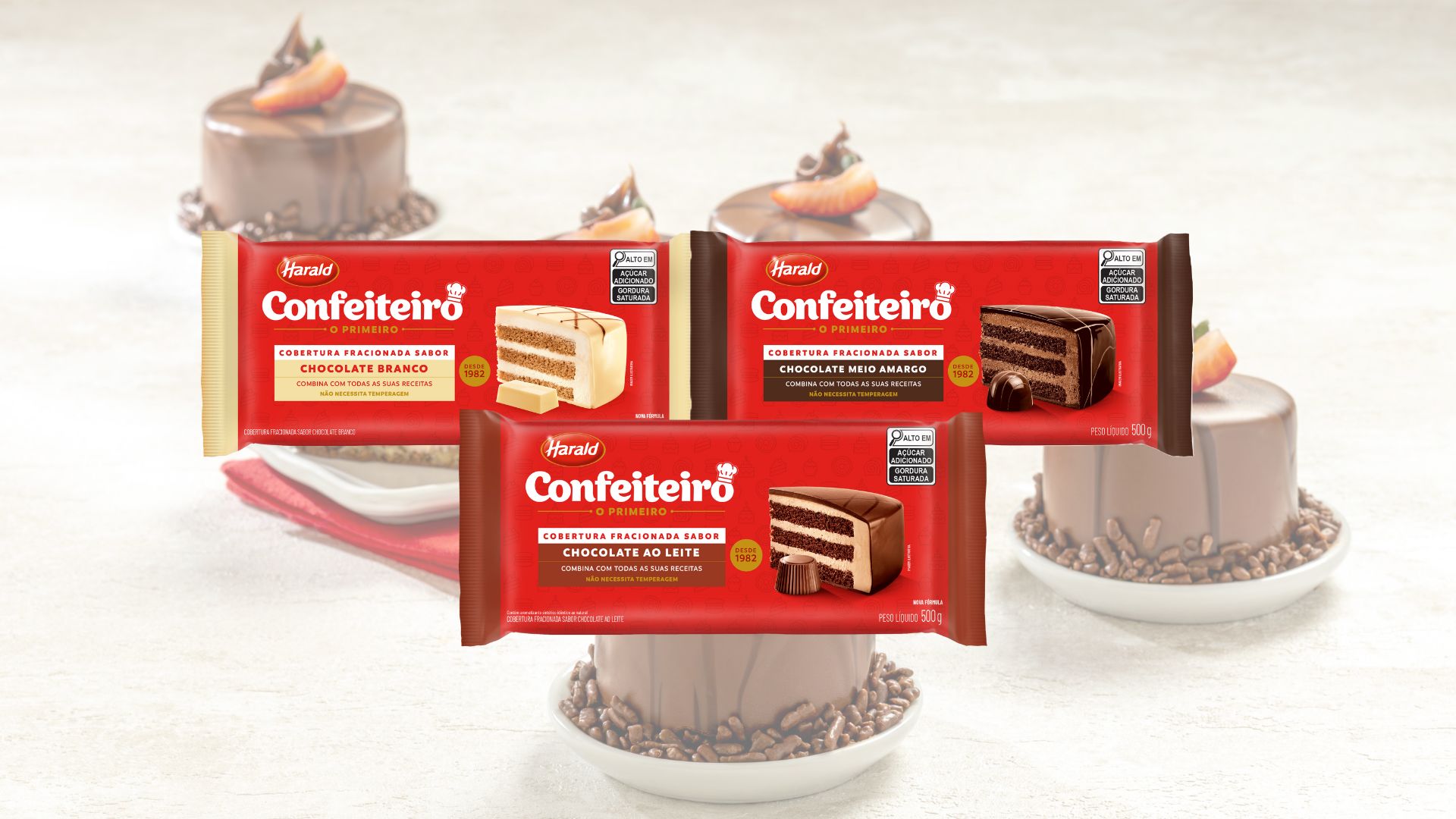 Harald Apresenta Barras de 500g na Linha Confeiteiro